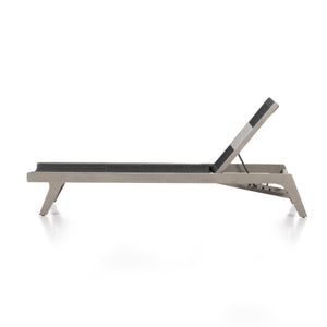 Julian Outdoor Chaise Lounge In Grey