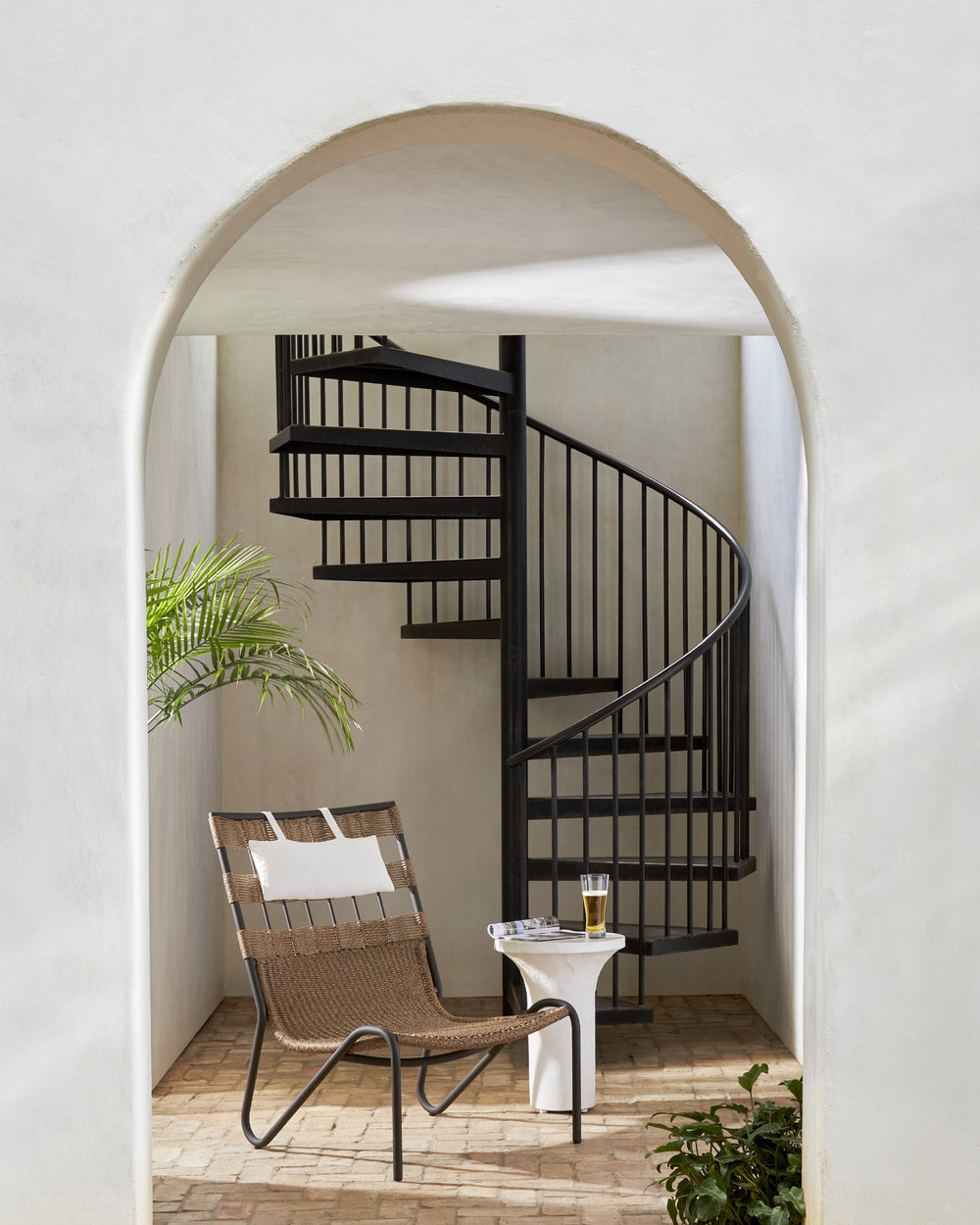 Tegan Outdoor Chair In Faux Dark Hyacinth