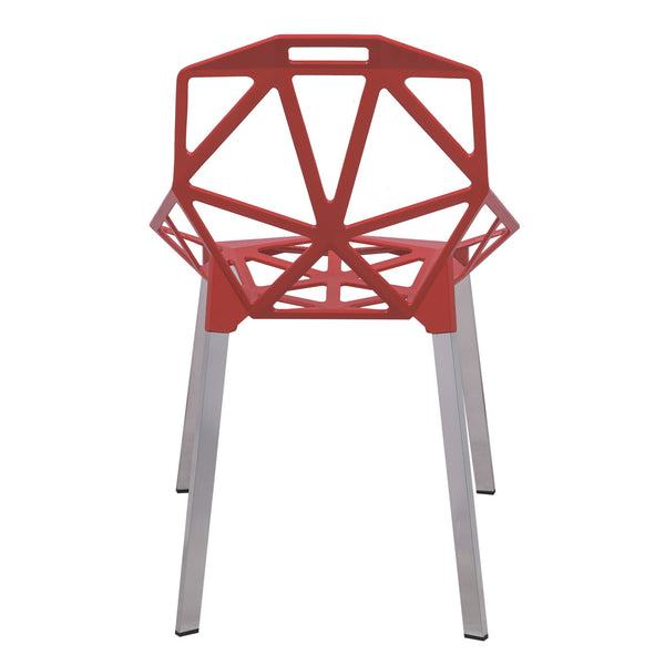 ANKST PAINTED IRON CHAIR - RED