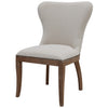 Dorsey Fabric Chair Drift Wood Legs In Cardiff Cream