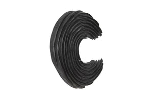 Swoop Wall Art, Black Wood, Smallall