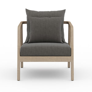 Numa Outdoor Chair in Brown and Charcoal