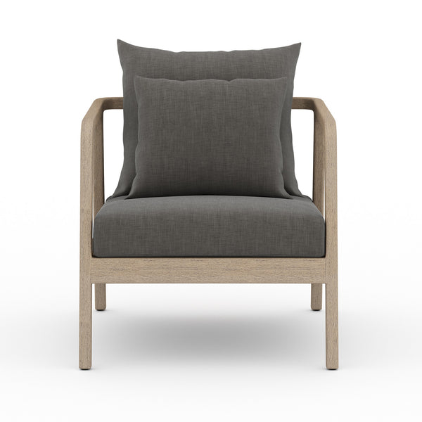 Numa Outdoor Chair in Brown and Charcoal