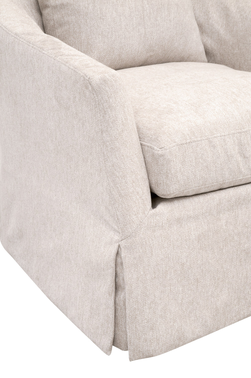 Faye Slipcover Swivel Club Chair