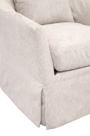 Faye Slipcover Swivel Club Chair