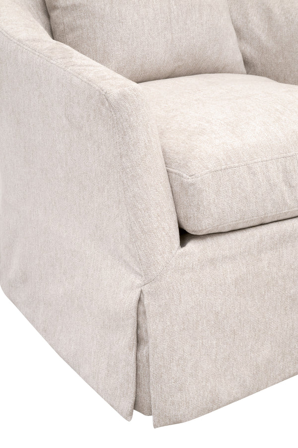 Faye Slipcover Swivel Club Chair