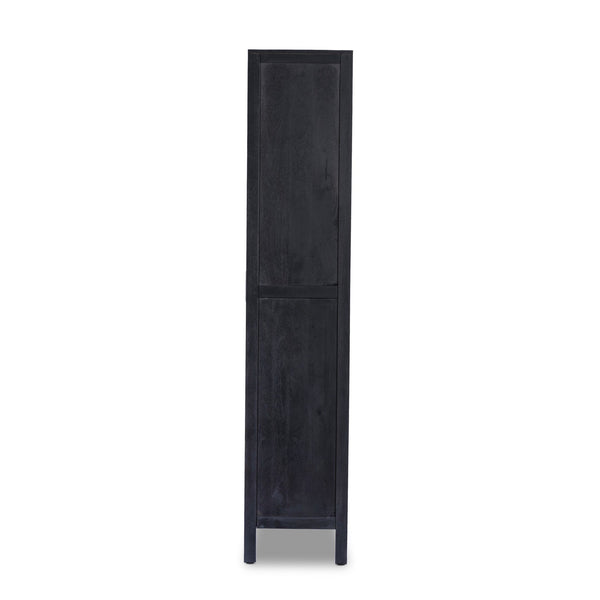 Caprice Tall Cabinet - Black Wash Mango