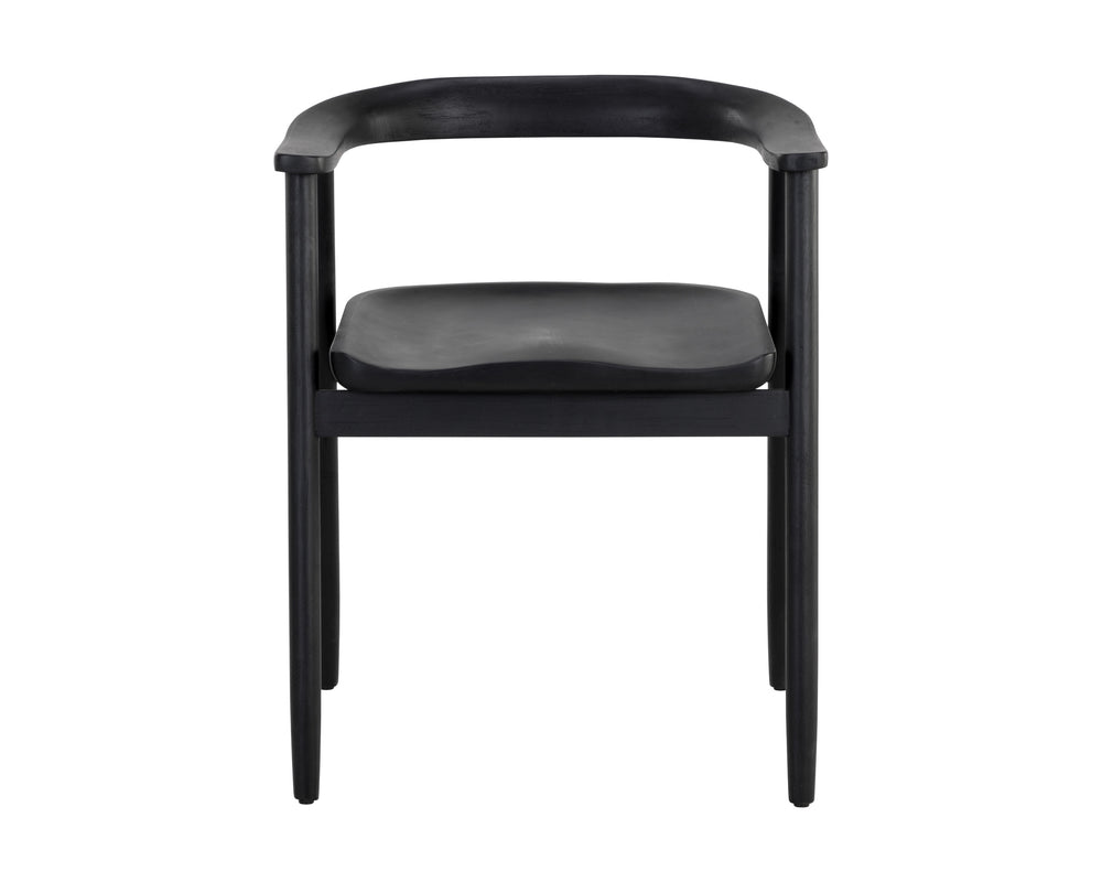 JEREMY DINING ARMCHAIR - BLACK