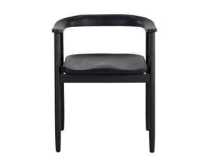 JEREMY DINING ARMCHAIR - BLACK