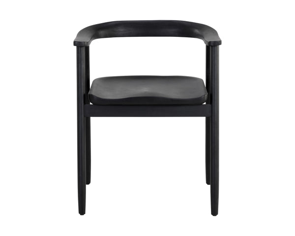 JEREMY DINING ARMCHAIR - BLACK
