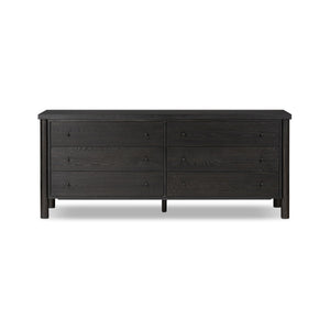 Roark 6 Drawer Dresser - Ebony Oak Veneer