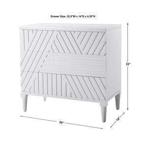 Colby Drawer Chest In White