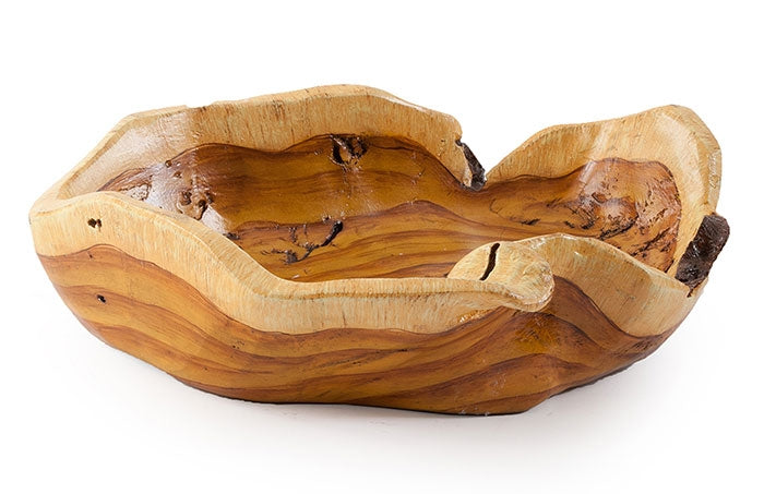 Burled Bowl, Faux Wood