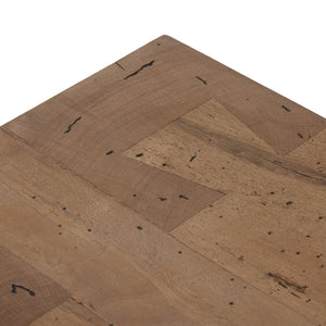 Abaso Media Console In Rustic Wormwood