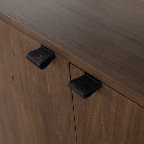 Trey Modular Wide Bookcase In Auburn Poplar