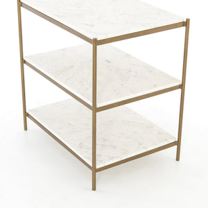 Felix Nightstand in ANTIQUE BRASS