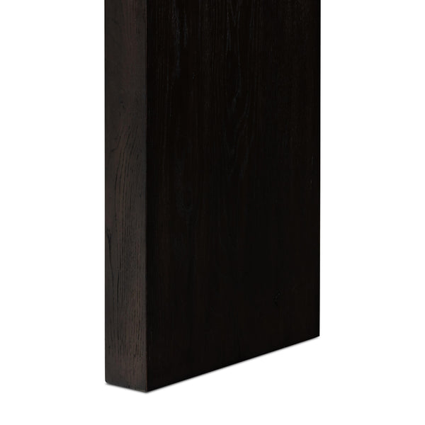 Matthes Console Table in Smoked Black