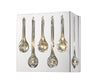 Oberon 2 Light Wall Sconce in Chrome  Finish