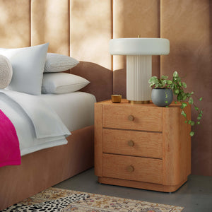 Abigail Natural Acacia Nightstand