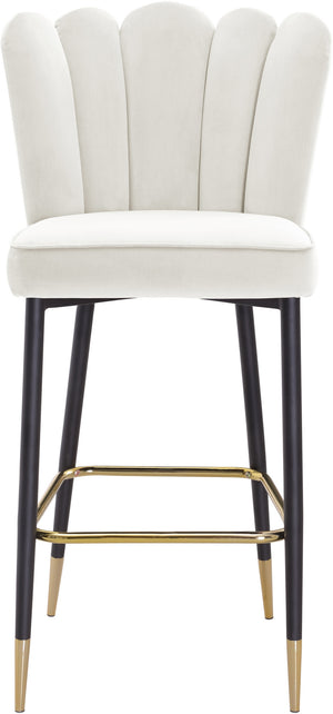 Anita Stool In Cream Velvet