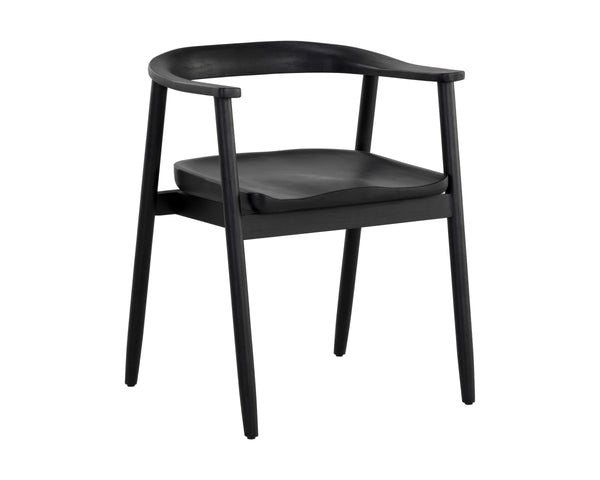 JEREMY DINING ARMCHAIR - BLACK