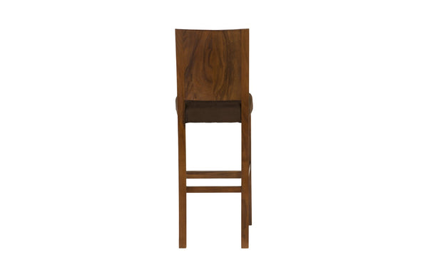 Origins Bar Stool, Chamcha Wood, Perfect Brown