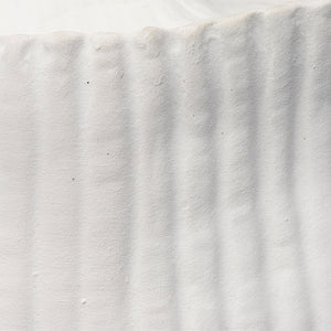 Plunge Ceramic Decorative Vessel, Matte White