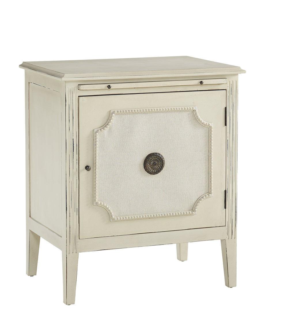 Linen & Beaded Front End Table