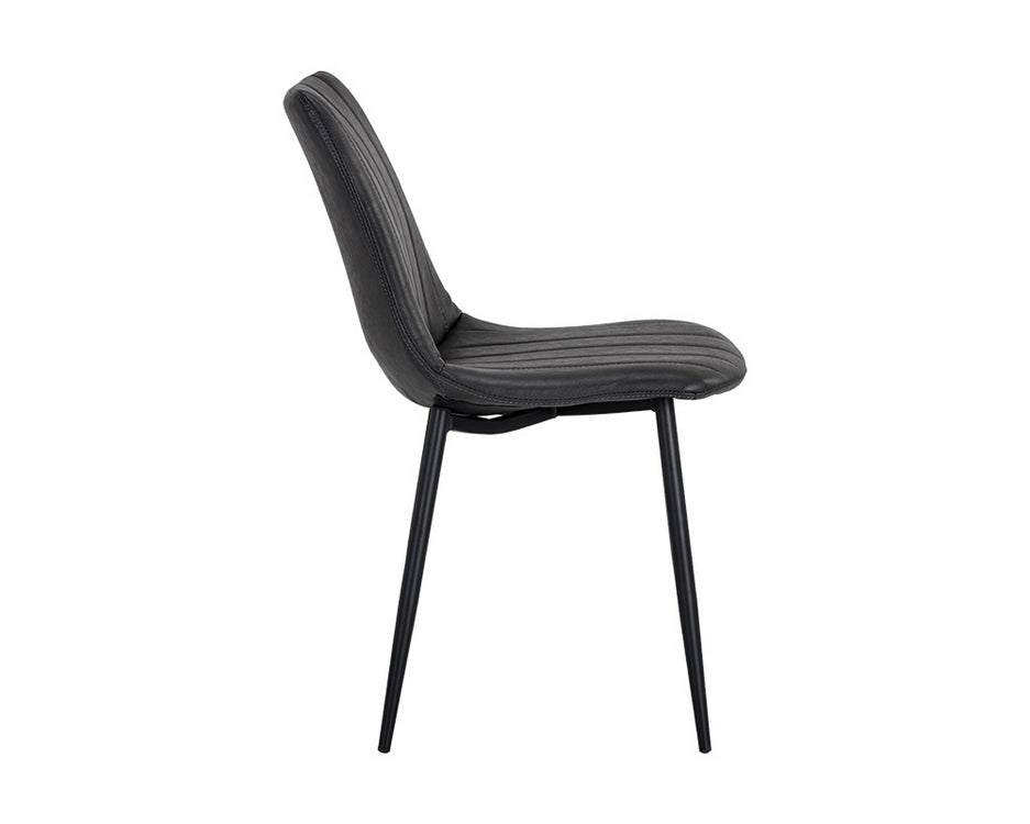 Drew Dining Chair - Black - Bravo Portabella