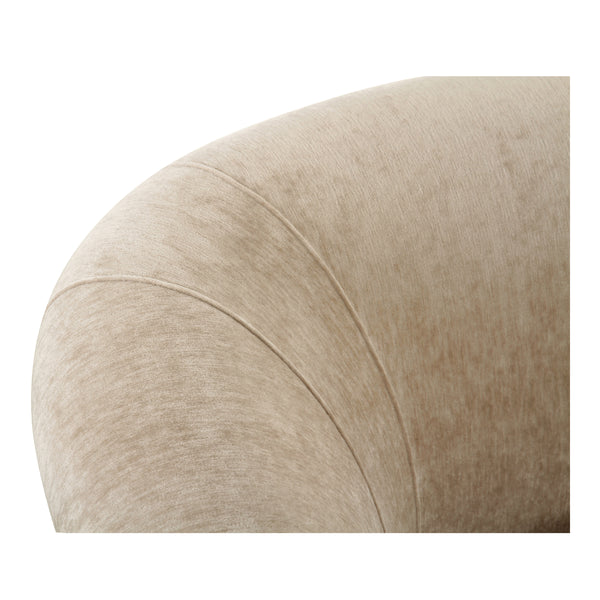 Moe's Thora Beige Velvet Sofa