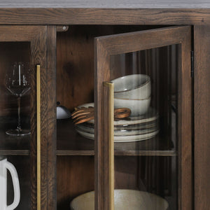 Bradley Solid Wood 6-Drawer Cabinet - Landmark Brown