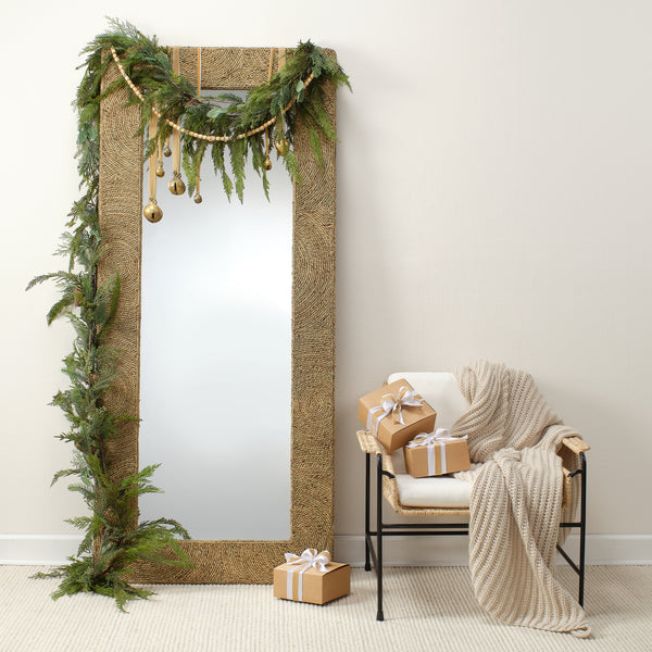 Harbor Seagrass Rectangle Floor Mirror