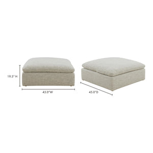 Moe's Clay Ottoman Coastside Sand