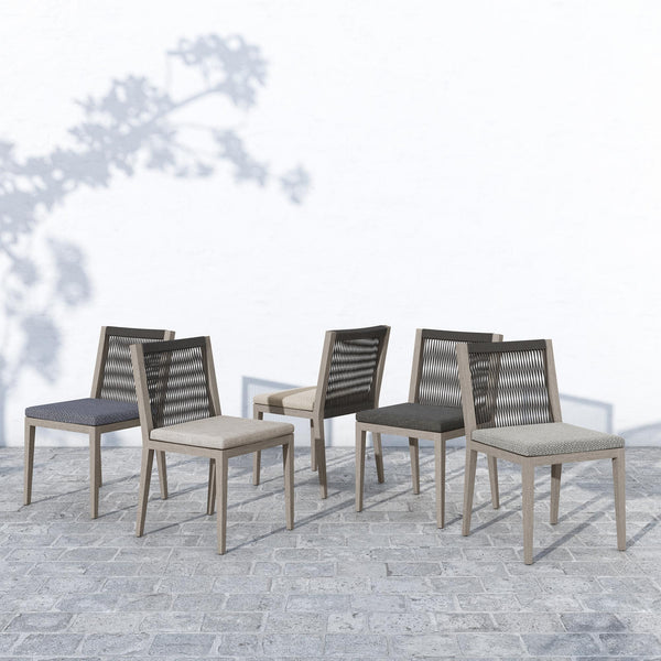 Sherwood Outdoor Dining Chair in Grey/Sand