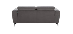 Divine Grey Fabric Love Seat