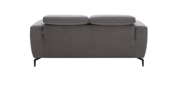 Divine Grey Fabric Love Seat