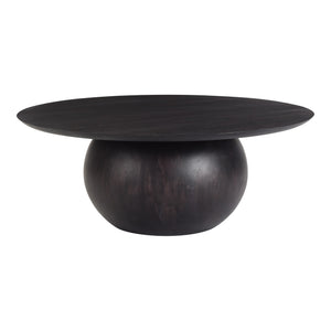 Bradbury Black Coffee Table - Solid Acacia Wood