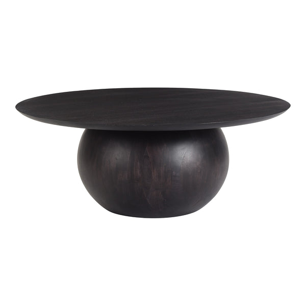 Bradbury Black Coffee Table - Solid Acacia Wood