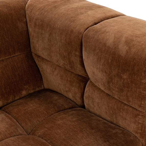 Thea Upholstered Sofa with Hand-Tufted Accents - Bronze