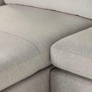 Colt 3-Piece U Sectional - Aldred Silver