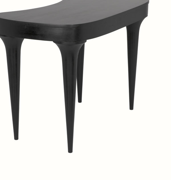Rennie Mahogany Desk in Hand-Rubbed Black Finish