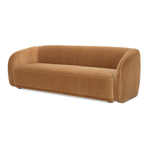 Moe's Faye Sofa in Tan Faux Mohair