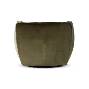 Rashi Swivel Chair In Surrey Olive