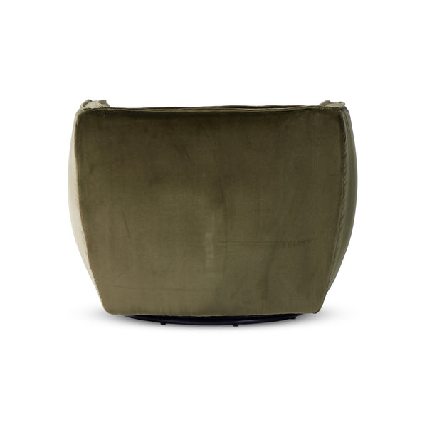 Rashi Swivel Chair In Surrey Olive