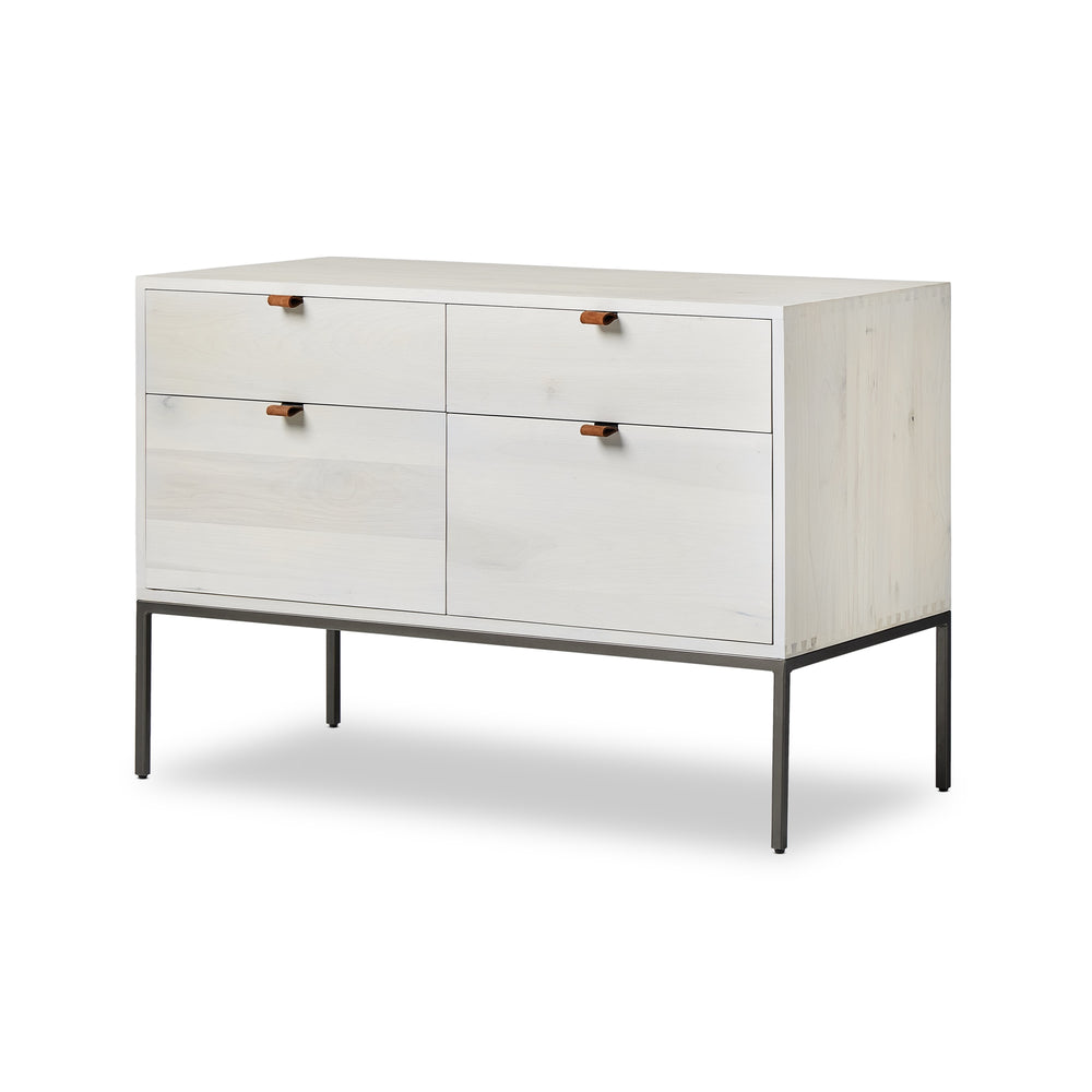 Trey Modular Wide Filing Cabinet in Dove'