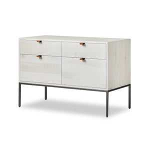 Trey Modular Wide Filing Cabinet in Dove'