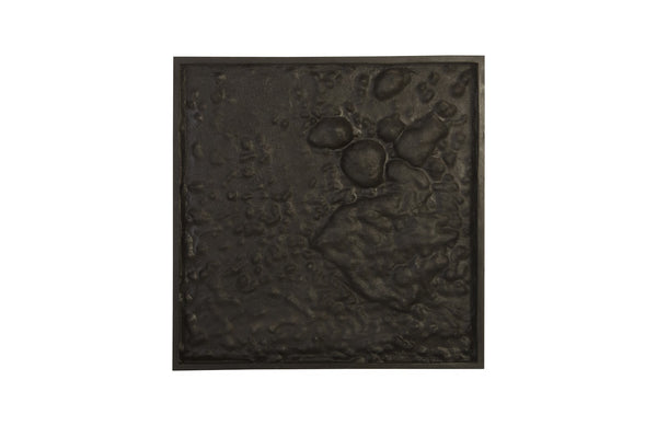 Splotch Wall Art, Silver, Square