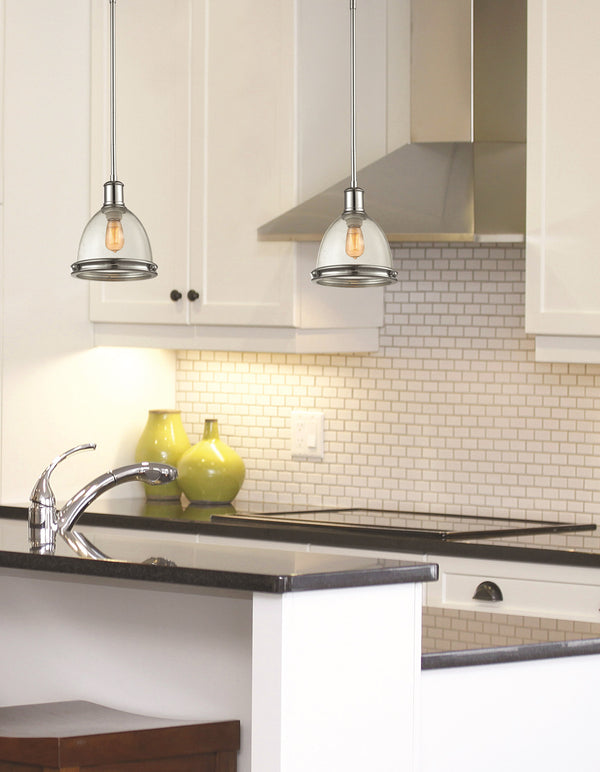 Mason 1 Light Mini Pendant in Chrome  Finish