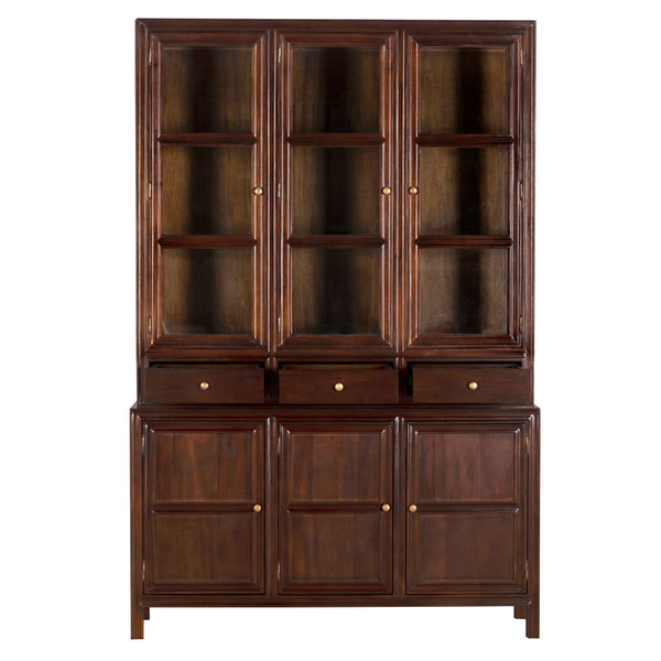 Colonial Hutch, Hand Rubbed Brown