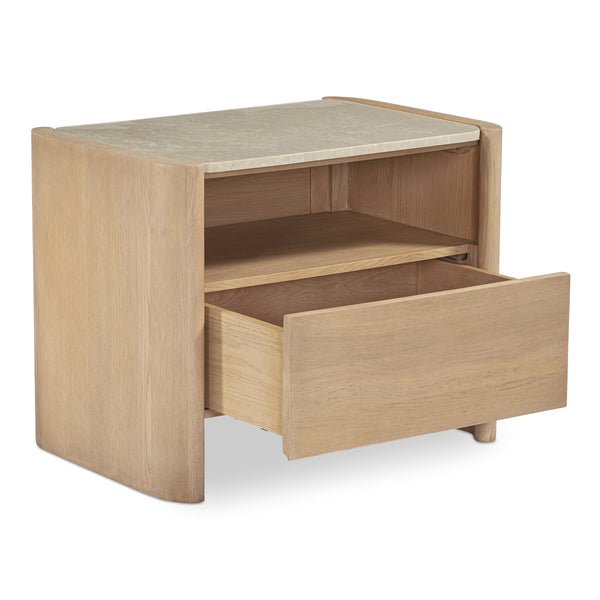 Moe's Lane Nightstand with Marble Top